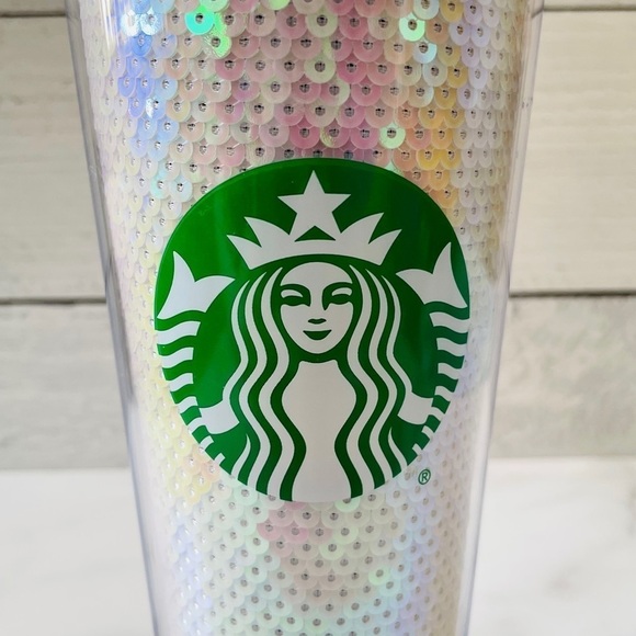 Starbucks 2020 Holiday White Sequin Tumbler - Picture 2 of 6